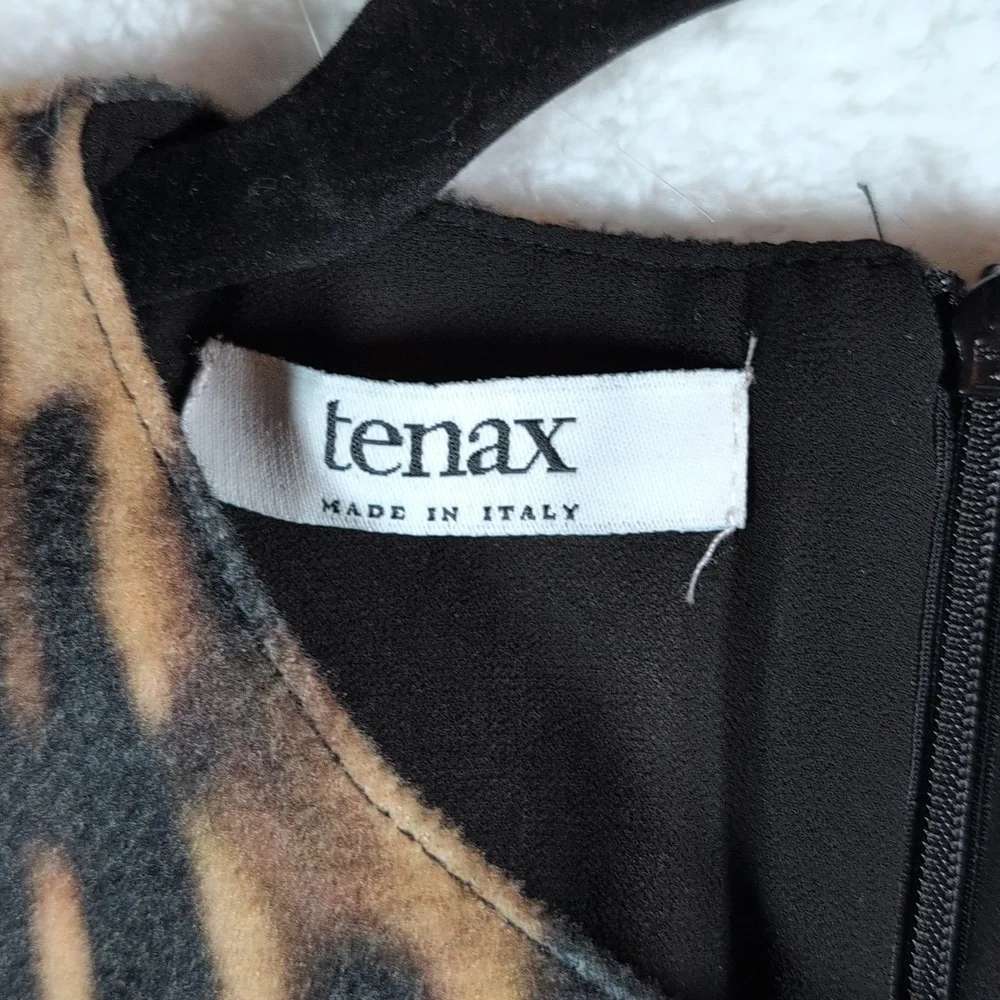 579-Tenax‎ Animal Print Long Sleeve Dress - Picture 2 of 4